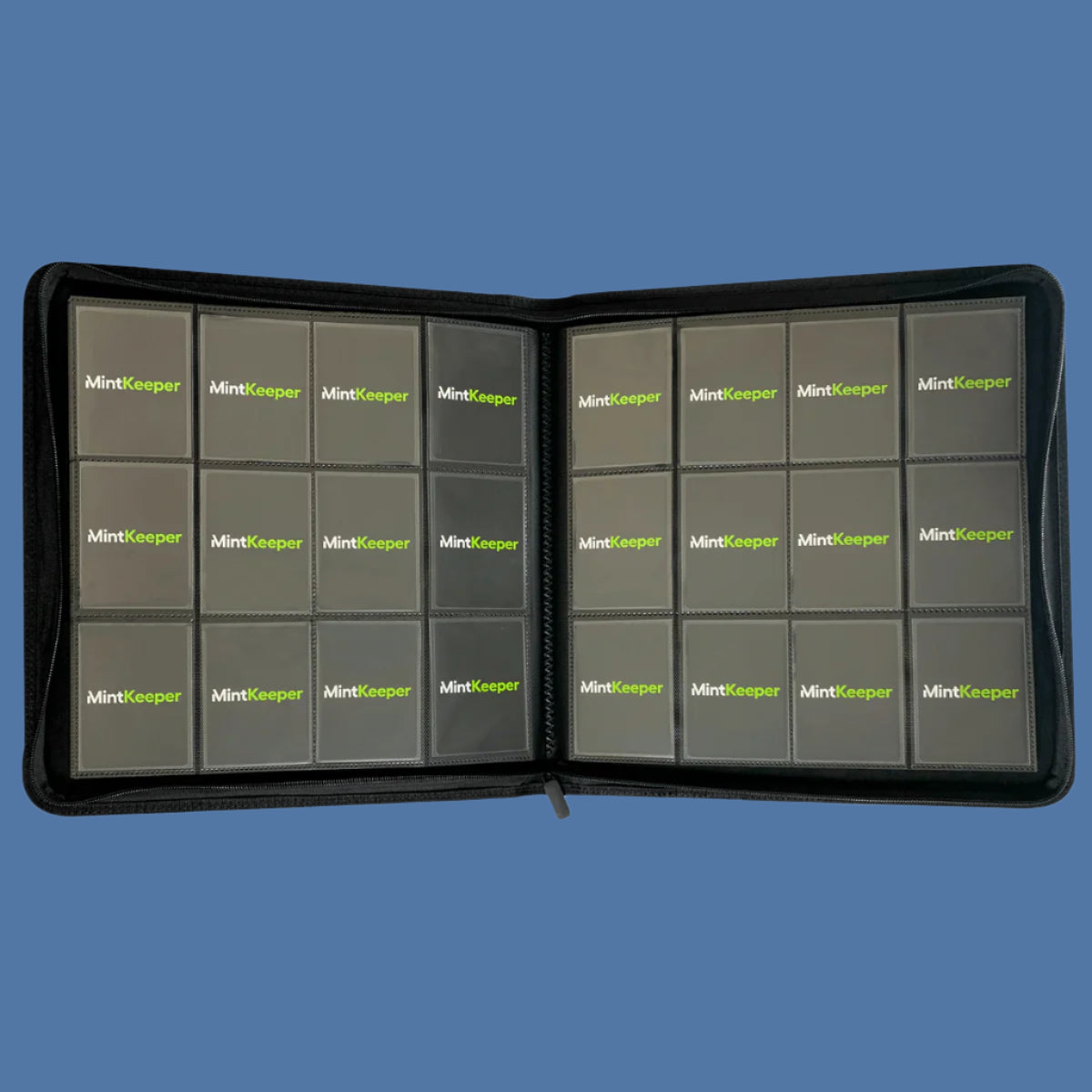 MintKeeper - 12 Pocket Premium Zip Trading Card Binder